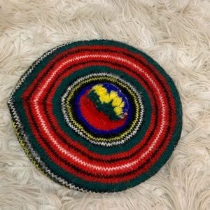 Tartan Hat Vintage Wool Royal Stewart Tam Pom Pom Archie Brown and Son Scotland